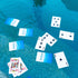 28 Set Poolcandy Floating Game Table with Waterproof Playing Cards Inflatable Pool Card Table, Puncture-Resistant