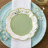 Kate Aspen Sage Green Party Decorations, Eucalyptus Floral Print 7 in. Decorative Paper Plates, Set of 16 for Showers