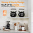 Set 3, 22lb BAYKA White Floating Shelves for Wall of Rustic Wood Wall Shelves with Metal Brackets for Bathroom