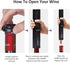 Electric Wine Opener, Automatic Bottle Corkscrew with Foil Cutter, Vacuum Stopper and Wine Aerator
