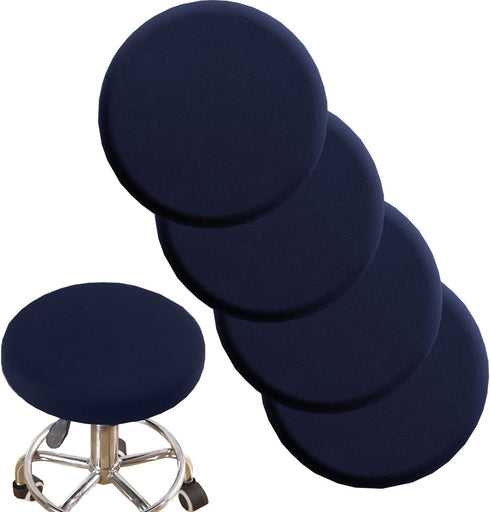 ANWUCHEN Stool Covers - 4 Soft Elastic Bar Stool Seat Covers for