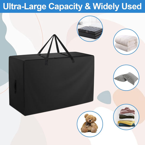 Folding Mattress Bag - Heavy Duty 600D Oxford Cloth Carry Case for Tri-Fold Guest Bed Mattress (Fits 6" Twin & Twin XL)