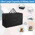 Folding Mattress Bag - Heavy Duty 600D Oxford Cloth Carry Case for Tri-Fold Guest Bed Mattress (Fits 6" Twin & Twin XL)
