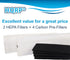 HQRP Filter Kit with 2 HEPA & 4 Carbon Prefilters Compatible with Fellowes AeraMax 100 Air Purifier Models 90, 100,