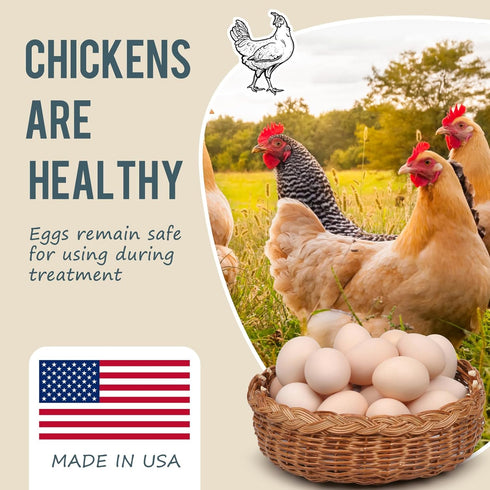 120 Chicken De-wormer: an All-Natural Health Formula, Tablets, Safe for Eggs During Use, Complete Poultry Medicine