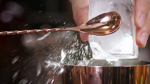 Barfly Copper Teardrop Bar Spoon - End 11 13/16" (30 cm)