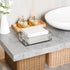 Acrylic Bathroom Napkin Holder,Clear Guest Towel Holder Tray For Bathroom,Waterproof Splashing Vertical Disposable