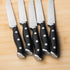 8-Piece Set 4.7 Inch Alata Steak Knives with Block, with Serrated Edge Razor-Sharp Dinner Knives, Full-Tang