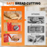 LockTide Manual Bread Slicer for Homemade Sourdough Bread, Hand Crank Bread Slicer With Scale Line, Suction Cup