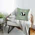 Pandas,(18 18 Inch) Panda Throw Pillow Cover Decor, Sagegreen Cute Panda Bear Lovers Gifts for Girls Dorm Room Bed Sofa