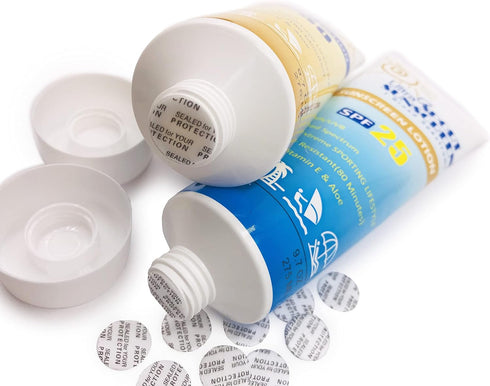 12 Pack (17mm) Sunscreen Flask Seals - of Hidden Flask Bottle Seals to Sneak Alcohol Anywhere- Leakproof Pressure