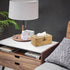 Sumnacon Rectangle Tissue Box Cover, Woven Seagrass Tissue Holder for Bathroom, Decorative Tissue Cover for Home Office