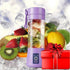 Portable Blender for Shakes and Smoothies, 380Ml 25 Watts with 6 Blades, USB Rechargeable Handheld Blender Purple