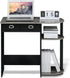 Furinno Go Green Home Laptop Computer Desk/Table with 2 Drawer Bins, French Oak Grey/Black