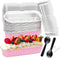 20PCS Rectangle Mini Loaf Pans With Lids, Disposable Ramekins Baking Cups for Wedding, Birthday Party.