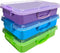 SailStart 4 Qt (3.8L) Sensory Bin With Lid - 3 Pack, Stackable Storage