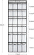 Over The Door Shoe Organizer, Hanging Shoe Organizer with 24 Mesh Large Pockets Door Shoe Rack Organizer for Men Women Kids Hanging Shoe Storage Bag.(White) by SAVERHO
