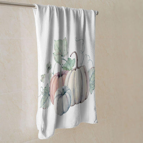 DADABULIU Hand Towel Pumpkin - Autumn Fall Face Washcloths, 27.5 x 15.7 Inch Microfiber Quick Dry Kitchen Cloth