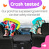 Birdy Boutique Car Seat Poncho for Kids, Reversible Warm Blanket Safe to Use Over Seat Belts, Mermaid Floral