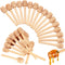 AUGHOA 50 PCS Honey Dipper Sticks, 3 Inch Wooden Honeycomb Sticks, Mini Honey