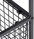 Nouva 20 Inch 2-Tier End Table, Square Side Table w/Mesh Storage Basket, Nightstand Storage Shelf Metal Frame