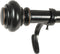 Decopolitan 1-Inch Urn Single Window Treatment Rod Set, 18 to 36-Inch, Antique Bronze