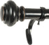 Decopolitan 1-Inch Urn Single Window Treatment Rod Set, 18 to 36-Inch, Antique Bronze