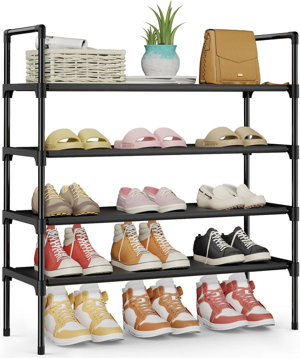 Kitsure Shoe Rack - 4-Tier Shoe Organizer, Shoe Rack for Closet, Entryway,
