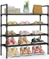 Kitsure Shoe Rack - 4-Tier Shoe Organizer, Shoe Rack for Closet, Entryway,