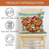 Hello Fall Mouse Pumpkin Decorative Throw Pillow Covers - 20 x 20 Set of 4 for Autumn Home Decor