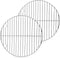 P&P CHEF 10½ Inch Round Cooking Rack, Stainless Steel Rack for Cooking, Cooling, Steaming, Baking (2 Pack)