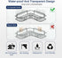 4 Pack Shower Caddy Adhesive Replacement, Strong Adhesive Shower Hooks, Water-Proof Shower Adhesive Strips, No Drilling