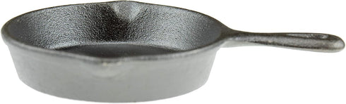 Heavy Duty Pre-Seasoned Mini Cast Iron Skillet Set of 3, Oven Safe Cooker in Black
