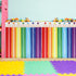 HunnmingRe 4 24.02 24.61 Inch Pcs Classroom Cabinet Curtains for Shelves x Self Adhesive Curtains for Bookshelf School