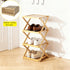 5 Closet(Original Tier Foldable Shoe Rack, Natural Bamboo Space Saving Shoe Storage Organizer,Easy Assembly & Strong