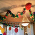 BUSOHA (3 Pack) Tissue Flower Garland - 12 Feet Long Tropical Multicolored Paper Garland Flower Banner for Hawaiian