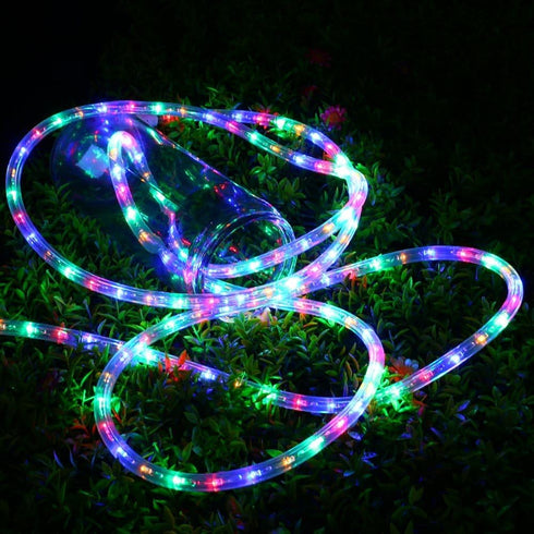 Brizled 18ft Multicolor Waterproof Rope Lights, 216 LED Christmas Lighting, 120V ETL Flexible Tube Light for Holiday