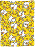 Perinsto 80"X60" Cute Rubber Ducks Throw Blanket Ultra Soft Warm All Season Cartoon Duckies Decorative Fleece Blankets