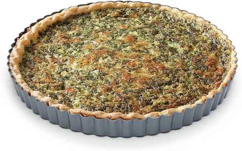 Fox Run 9.5-Inch Non-Stick Tart Pan, Removable Bottom Quiche Pan