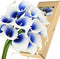 FiveSeasonStuff Real Touch Calla Lily Artificial Flowers - Wedding Bridal Bouquet with 15 Calla Lilies (Silk White &