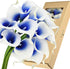 FiveSeasonStuff Real Touch Calla Lily Artificial Flowers - Wedding Bridal Bouquet with 15 Calla Lilies (Silk White &