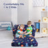 2-in-1 decalsweet Kids Couch Convertible Sofa to Lounger for Toddler Boy, Foldable Kids Sofa Bed, Toddler Chairs Comfy