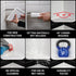 5" Questech Corner Shower Footrest, Lugged for New Construction, Shaving Shelf for Inside Shower, Bathroom Storage