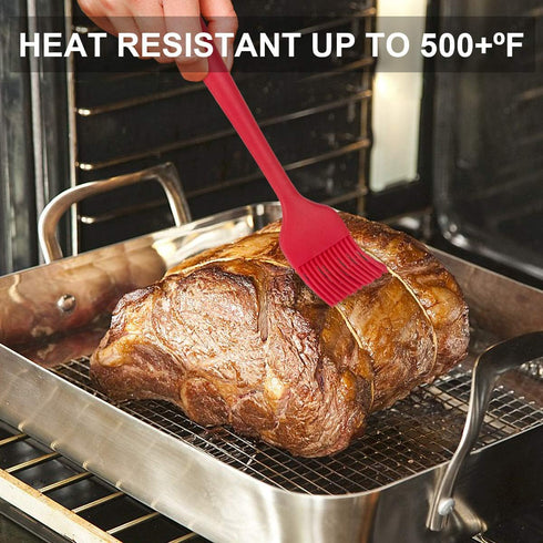 Rubber Spatula Set of 4, Silicone Heat Resistant Spatulas with Stainless Steel Core for Cooking and Baking