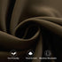 Aquazolax Blackout French Door Curtain, 25x72 Inches, Blackout Drapery for Privacy, 1 Panel, Toffee Brown