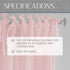Elrene Home Fashions Jolie Crushed Semi-Sheer Window Curtain, 52" x 84" (1 Panel), Adjustable Tie-Top, Blush