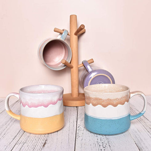 Bosmarlin Large Ceramic Coffee Mug, Big Tea Cup, 21 Oz, Dishwasher and Microwave Safe - 7 Colors to Choose, 1 PCS
