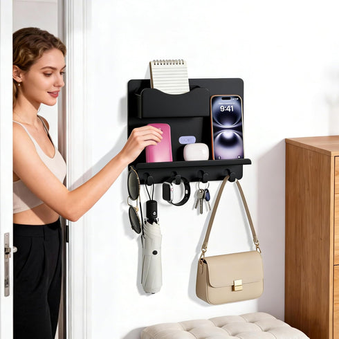 CHENYAOAI Floating Shelves for Bedside Shelf Accessories Organizer, Wall Mount Self Stick On, Cute Room Decor