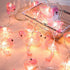 DomeStar 10Ft Pink Flamingo String Lights, LED Battery Operated Fairy Lights for Outdoor Patio Decor