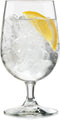 Libbey Stemmed Water Glasses Set of 6, Clear Multi-Purpose Goblet Glasses, Dishwasher Safe 16 oz for Parties